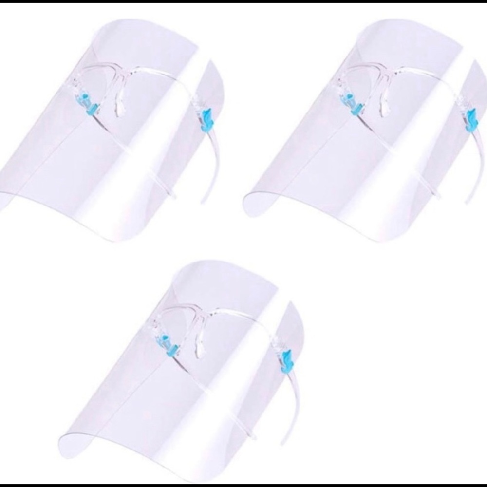 10 sets of face shields